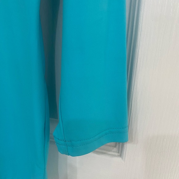 Lulu b V Neck Top XS Turquoise - Picture 5 of 6